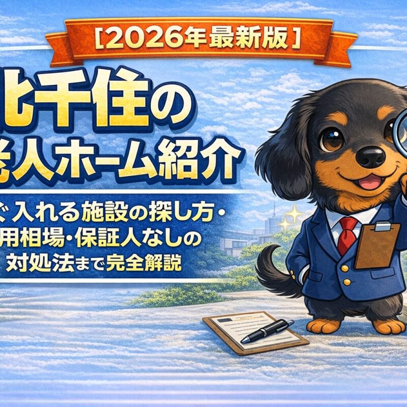 北千住の老人ホーム紹介ガイド