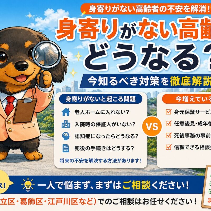 身寄りがない高齢者問題を解説する福祉のみらいのイメージ画像