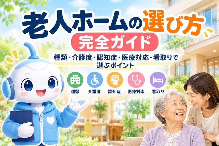 老人ホームの選び方完全ガイド｜介護度・認知症・医療対応・看取りから施設を選ぶポイント