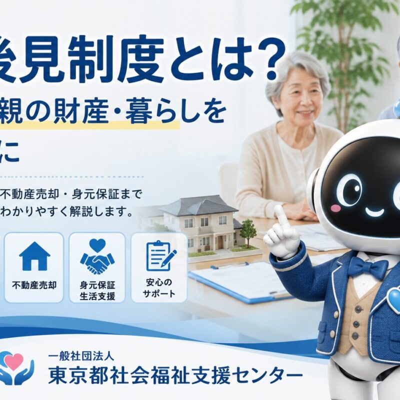 成年後見制度とは何かを認知症の親の財産管理や老人ホーム入居とともに解説